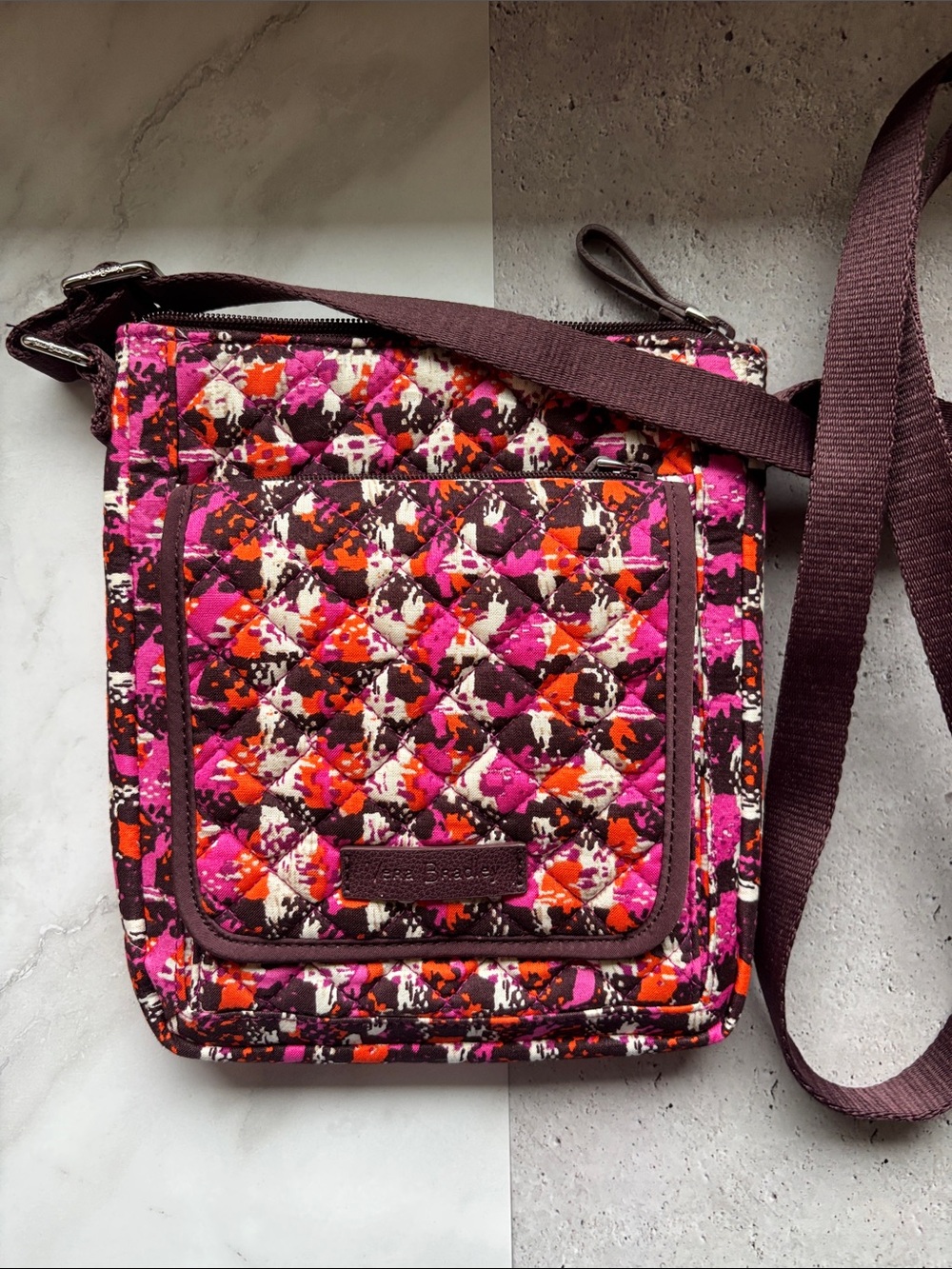 Vera Bradley Iconic RFID Mini Hipster in Houndstooth